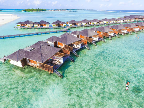 istock Nice white sand beach in Maldives India ocean 1335658338