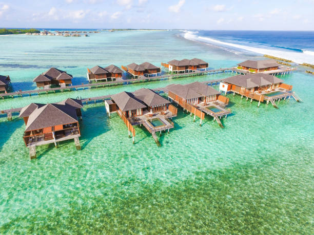 istock Nice white sand beach in Maldives India ocean 1335658354