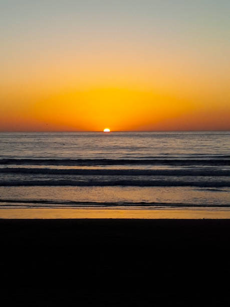 istock Sunset on the beach in Morocco 1335663578