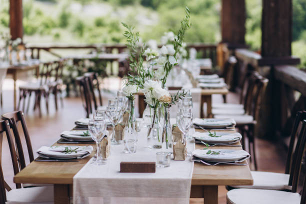 istock Boho wedding table for a newlywed banquet. 1335668020