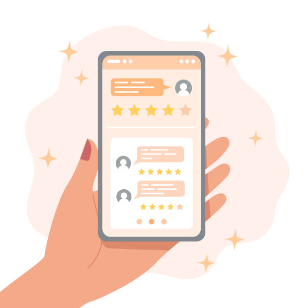 istock Reviews of people on the smartphone screen 1335676995