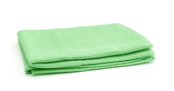 istock Cotton towel isolated on white. 1335695210