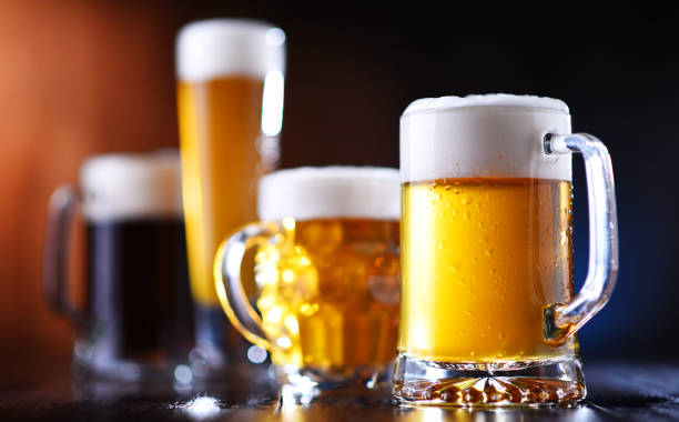 istock Composition with glasses of beer of various kinds 1335696377