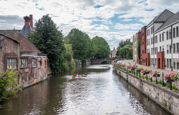 istock Lieve River and Rabot fortification, Ghent, Belgium 1335706228