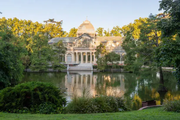 Photo of Sunrise at the the UNESCO World Heritage site casa de Crista in retiro Madrid