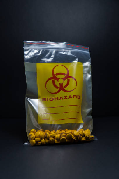 istock Biohazard pandemic pills in bag 1335715245