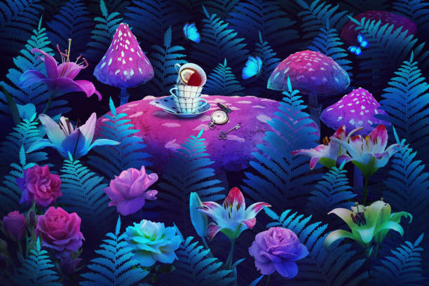 Alice In Wonderland Tea Party Illustrations, Royalty-Free Vector Graphics &  Clip Art - iStock
