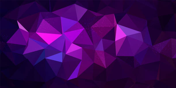 istock Trendy polygonal space background. Colorful geometric galaxy illustration 1335716578