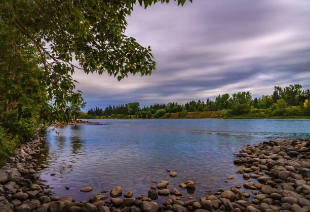istock Moody Clouds Over The Bow River 1335728226