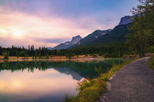 istock Summer Sunrise Over Quarry Lake 1335728885