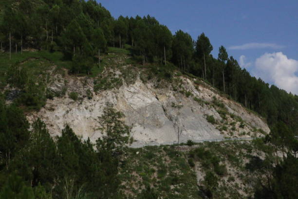 istock Landslide mountain Near the hill road 1335760636