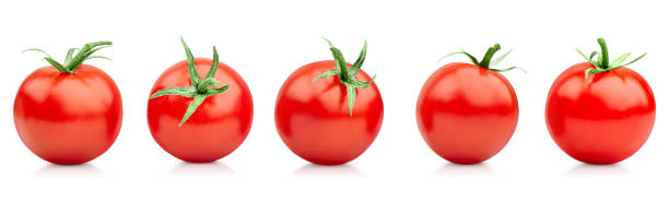 cinco tomate cherry - tomate cereza fotografías e imágenes de stock