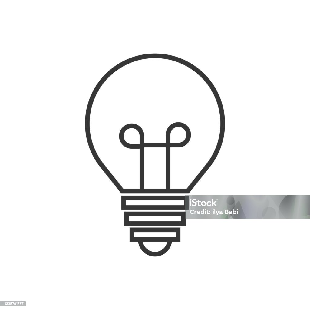 Lightbool Sign Light Buld Sign Vector Illustration Stock Illustration - Download Image ...