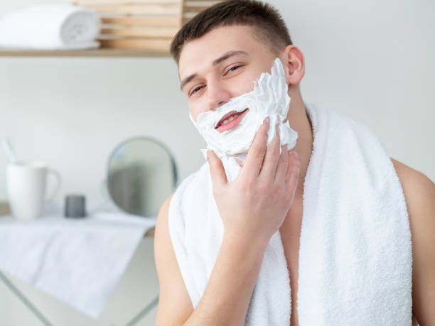 istock hygiene morning cosmetic product advertising guy 1335774636