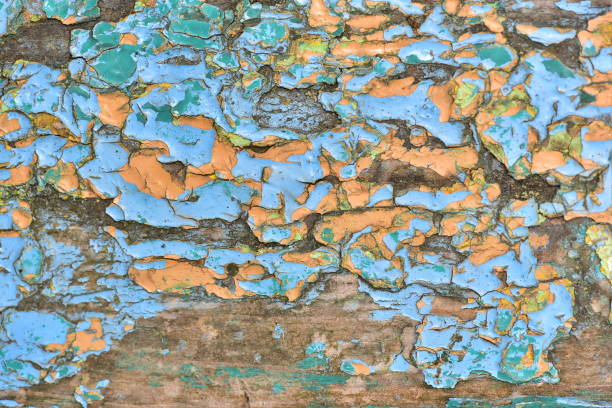 istock The background wood, painted with old peeling paint 1335774784