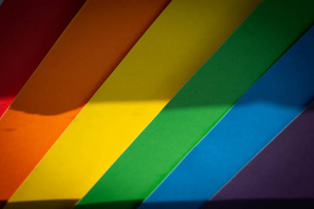 istock Lgbt flag. Rainbow background. Multicolored flag close up. 1335781724