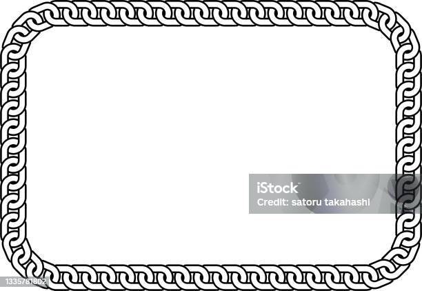 Frame Vector Chaines Chain Vector Frame Illustration Material Stock Illustration - Download ...