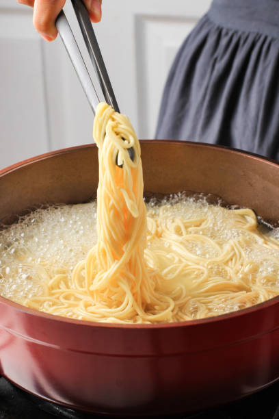 istock Boiled Asian Egg Yellow Noodle 1335782456