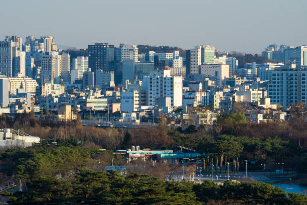 istock Apartment landscape in Mapo-gu, Seoul, Korea 1335788679