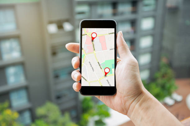 istock Logistic, geography, transport, travel and navigation GPS Concept. 1335788719