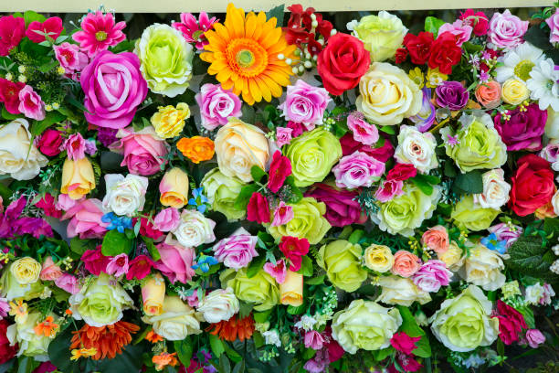 istock Colorful flowers background 1335788927