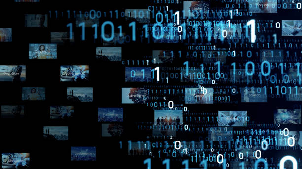 istock Digital contents concept. Social networking service. Streaming video. communication network. 1335792930