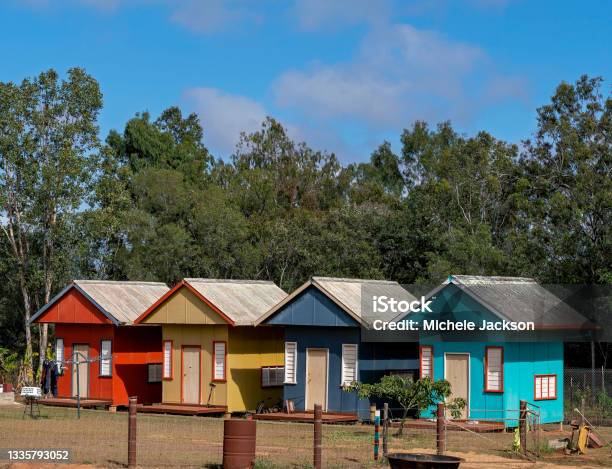 Tiny Homes Stock Photo - Download Image Now - Tiny House, Village, Cottage