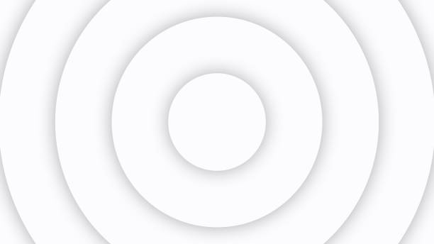 istock Paper Cut Radial Circle Pop up Black And White Background 1335793761