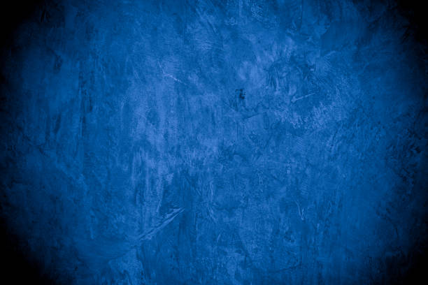 istock Old wall pattern texture cement blue dark abstract  blue color design are light with black gradient background. 1335805364