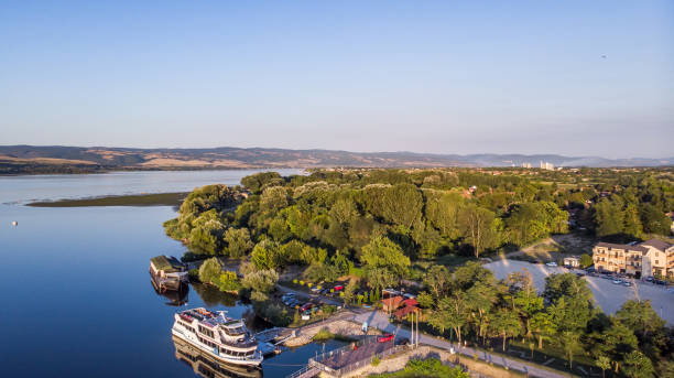 istock Natural wealth - Flight above the lake. 1335811983