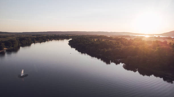istock Natural wealth - Flight above the lake. 1335811991