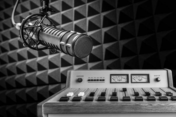 istock Professional microphone and sound mixer 1335823150