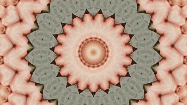 Fractal circular dream background. Meditation 4k footage.