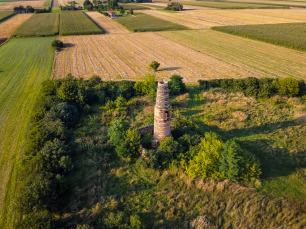 istock Great antique brick kiln for burning limestone. 1335834060