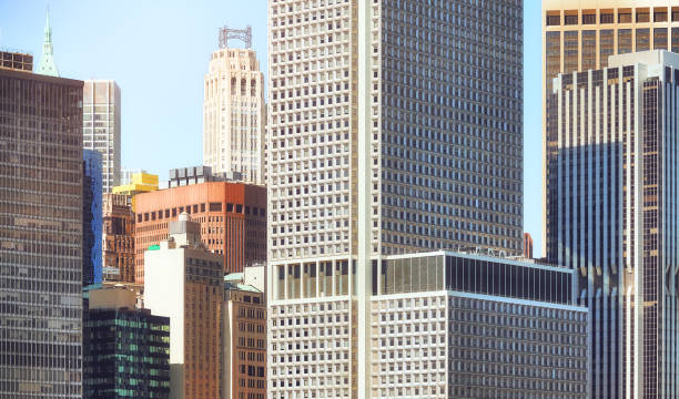 istock Manhattan diverse architecture, New York City, USA. 1335838477