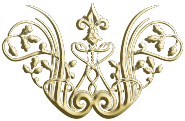 istock Art deco golden symbol 1335839709