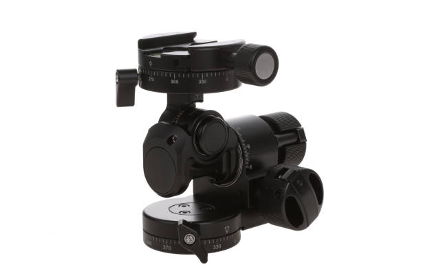 istock Professional gear tripod head on white background 1335841953