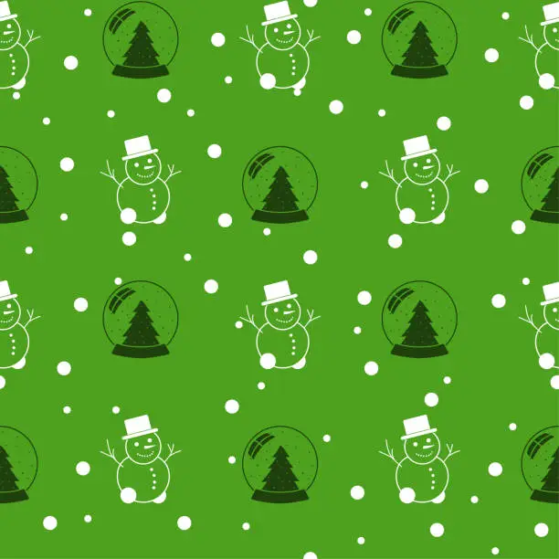 Vector illustration of Seamless Christmas Pattern - Pixel Perfect