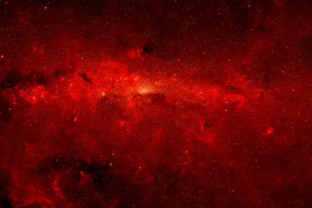 Photo of Dark red space background. Elements of this image furnished by NASA.