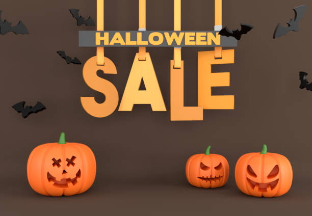 istock Halloween Sale Concept 1335852571