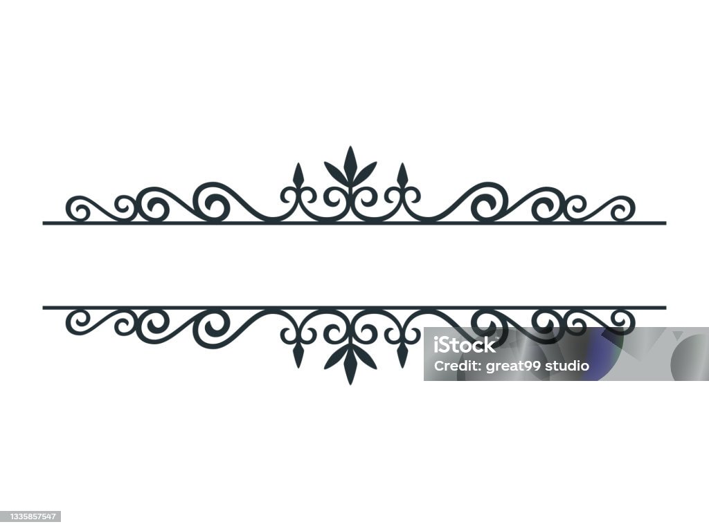 Split Frame Design Decorative Floral Split Frame Banner Vector Graphic Design Template ...