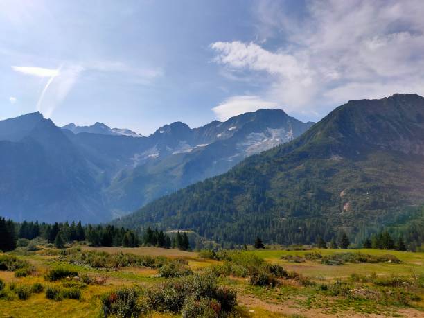 Mountain and glaciers altitude 2000 mt