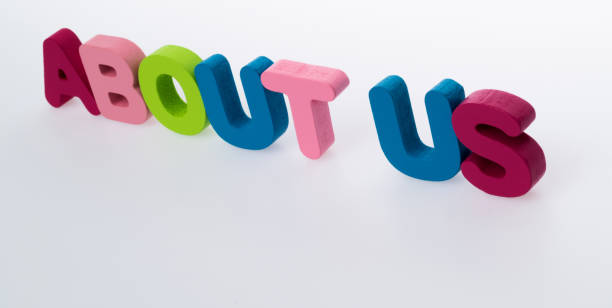 istock Wooden word about us on white background 1335863271