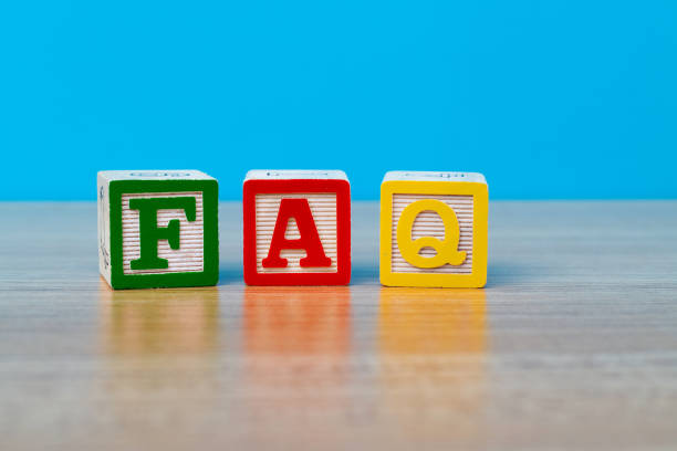 istock Wooden block shapes with word FAQ on the table 1335865187