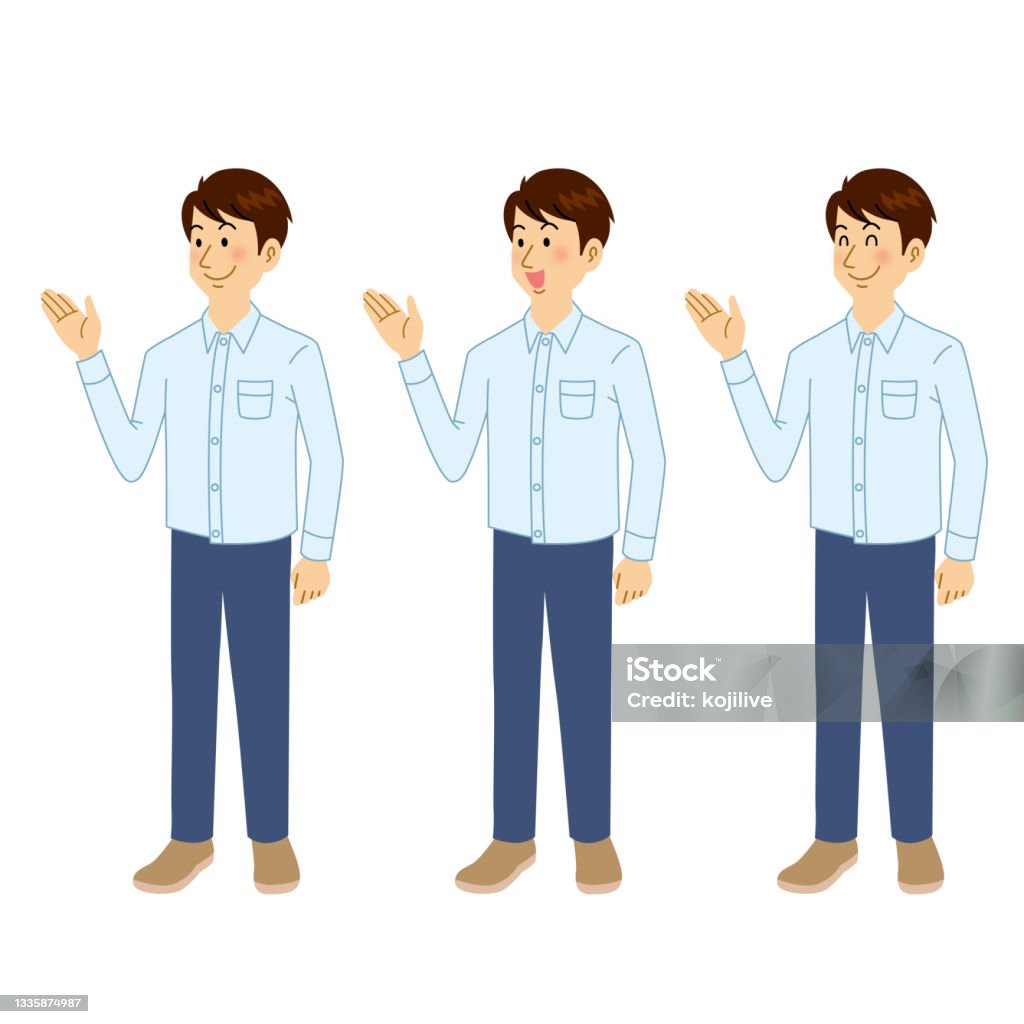 Introduction Man Men Who Pose For Introduction Stock Illustration - Download Image Now ...