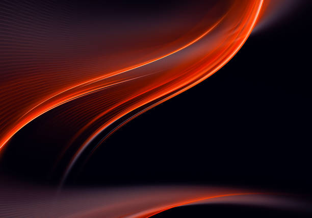 istock Abstract color dynamic background with lighting effect. Fractal wavy. Fractal art 1335875094