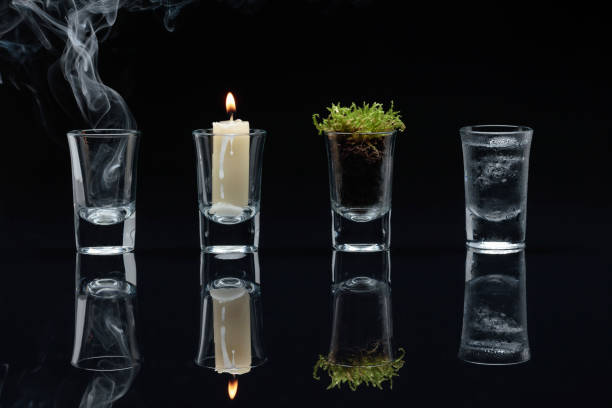 istock Four elements of nature - air, fire,  earth, water. 1335877503
