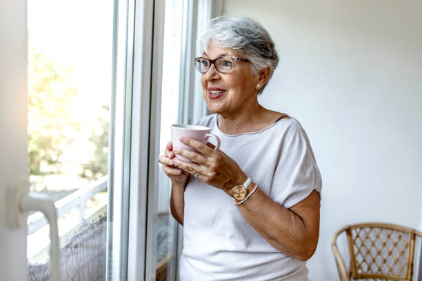 istock Senior woman staying at home under quarantine. 1335881392