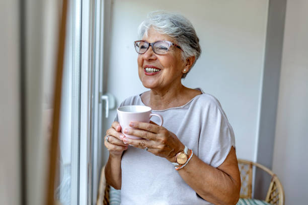 istock Senior woman staying at home under quarantine. 1335881483