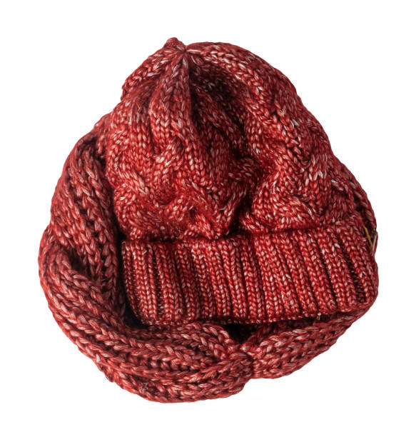 istock set of hat and scarf isolated on white background. warm winter accessory 1335885943